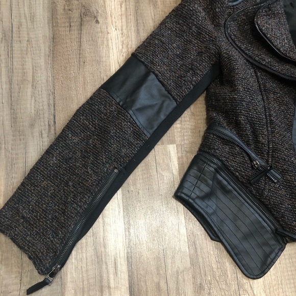 DOUBLE ZERO Leather & Fabric JACKET - Picture 6 of 11